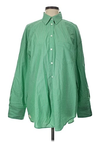 Zara Long Sleeve Button-Down Shirt (view 1)