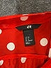 H&M 100% Polyester Polka Dots Red Long Sleeve Blouse Size 8 - photo 7