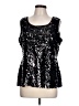 Essentials by Milano Black Sleeveless Blouse Size L - photo 1