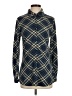 BAILEY'S BLOSSOMS Argyle Blue Long Sleeve Blouse Size S - photo 1