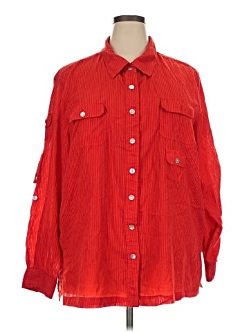 White Stag Long Sleeve Button-Down Shirt (view 1)