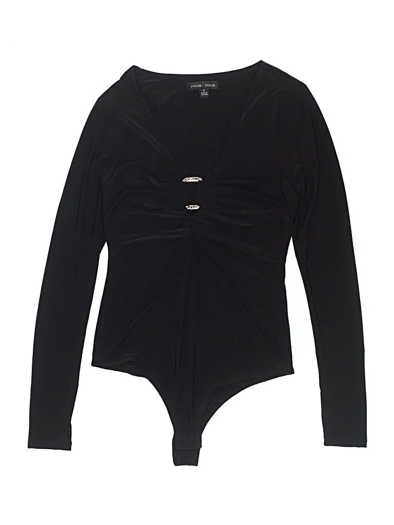 Pre-owned Moa Moa Bodysuit In Black