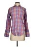 J.Crew Plaid Purple Long Sleeve Button-Down Shirt Size 0 - photo 1