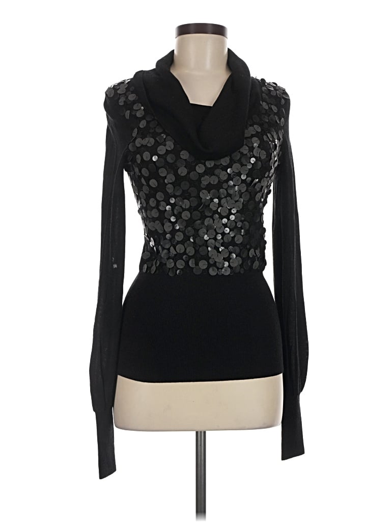 Pre-owned Ellen Tracy Turtleneck Sweater In Black