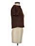 Monteau Brown Short Sleeve Blouse Size S - photo 4