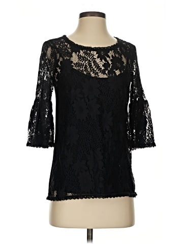 Blue Tassel 3/4 Sleeve Top (view 1)
