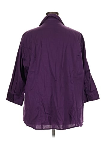 Riders by Lee 3/4 Sleeve Button-Down Shirt (view 2)