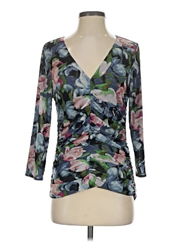 White House Black Market 3/4 Sleeve Blouse (view 1)
