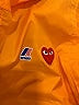 Play Comme Des Garçons x K-Way 100% Polymide Hearts Yellow Half Zip Jacket Size 10 - photo 5