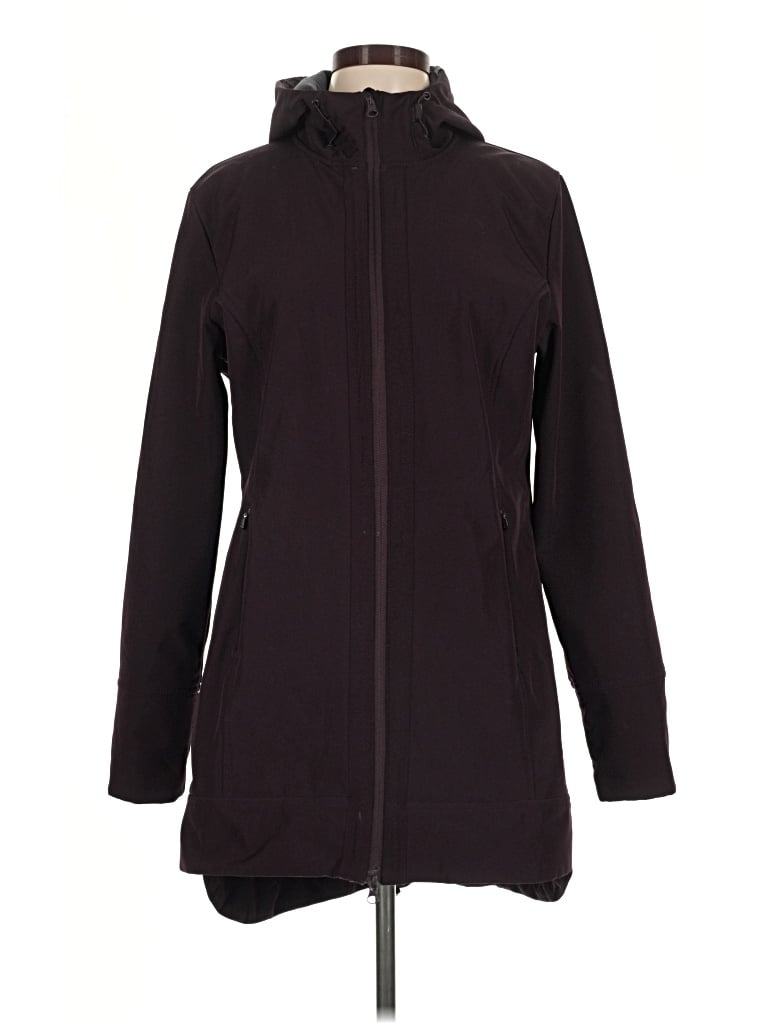 Pre-owned Mondetta Coat In Burgundy