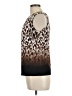 Calvin Klein Animal Print Brown Sleeveless Blouse Size L (petite) - photo 5