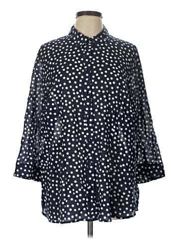 Coldwater Creek 3/4 Sleeve Button-Down Shirt (view 1)