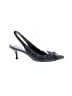 Via Spiga 100% Leather Black Heels Size 8 1/2 - photo 1