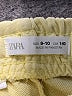 Zara Solid Yellow Shorts Size 9 - 10 - photo 3