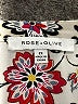 Rose + Olive 100% Polyester Floral Ivory 3/4 Sleeve Blouse Size 2X - photo 7