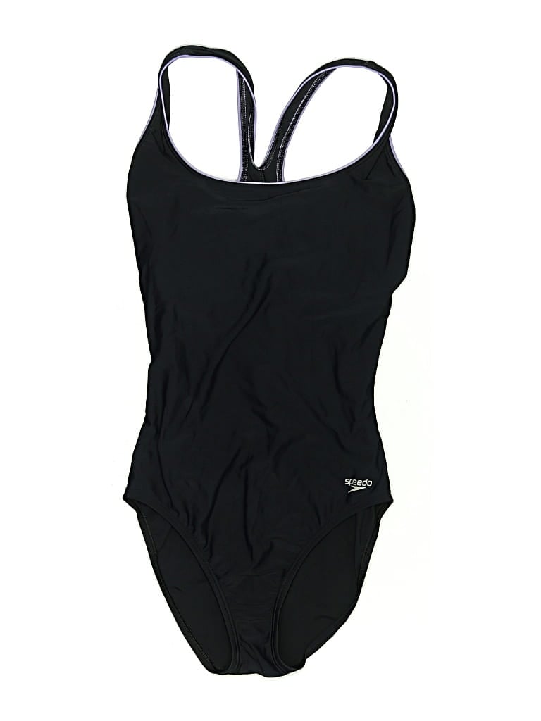 Pre-owned Speedo One Piece Swimsuit In Black