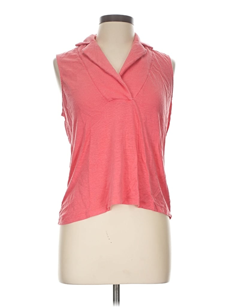 Pre-owned J. Mclaughlin Sleeveless T-shirt In Pink