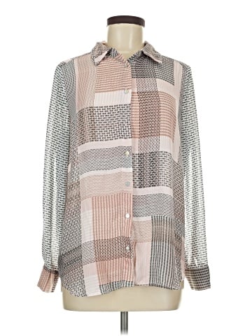 Rose + Olive Long Sleeve Blouse (view 1)