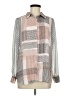 Rose + Olive 100% Polyester Color Block Ivory Long Sleeve Blouse Size M - photo 1