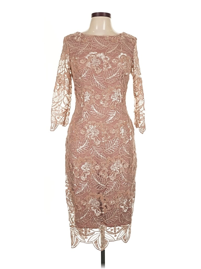 Pre-owned Bhldn Cocktail Dress In Tan