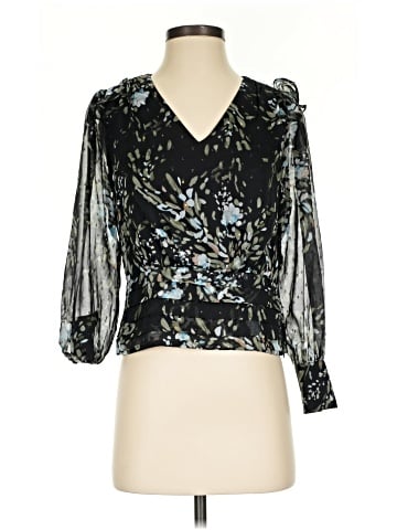 White House Black Market 3/4 Sleeve Blouse (view 1)