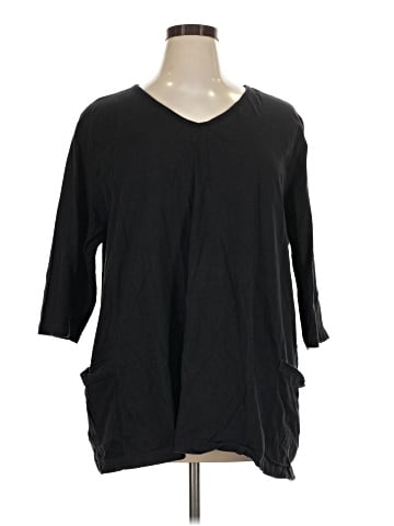 Ulla Popken 3/4 Sleeve Top (view 1)