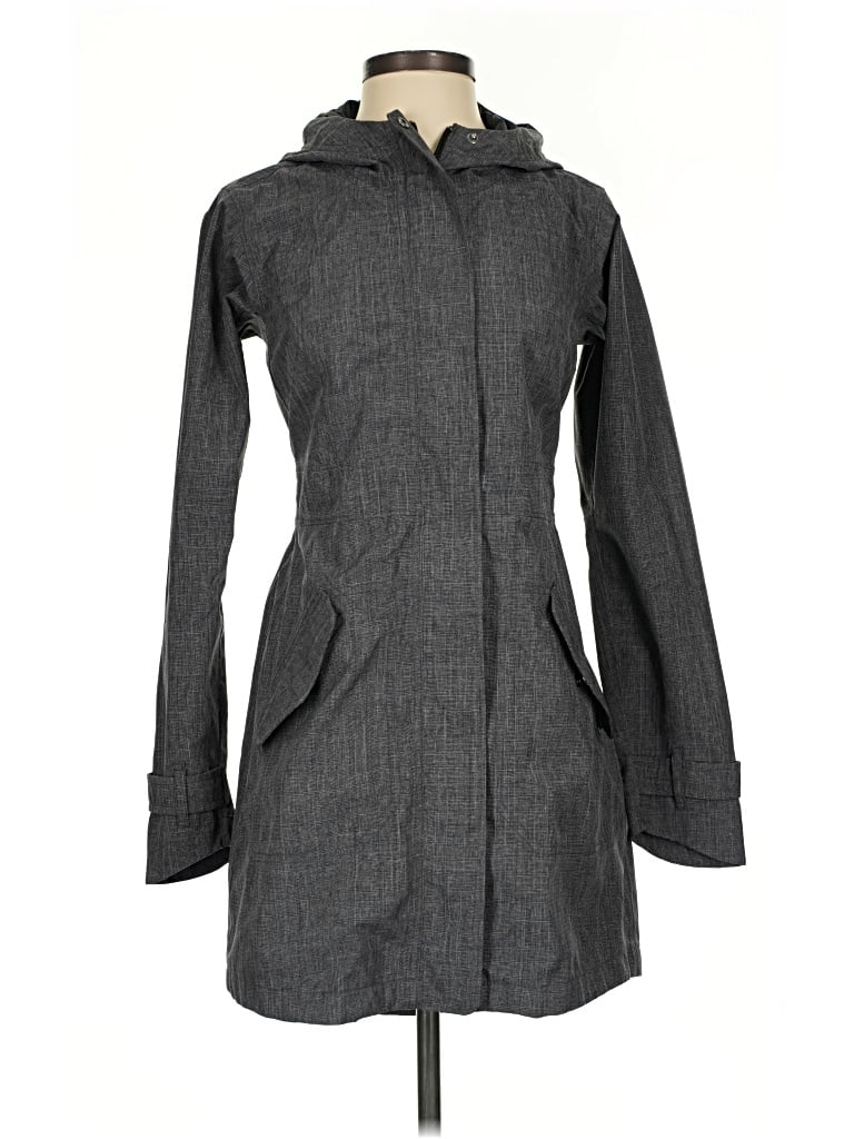 Pre-owned Athleta Raincoat In Gray