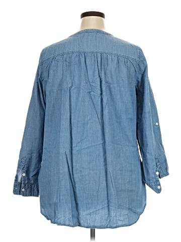 Avenue 3/4 Sleeve Button-Down Shirt (view 2)