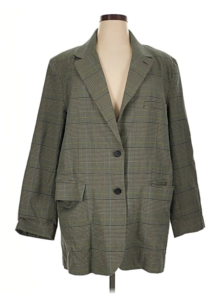 Pre-owned We The Free Blazer Jacket In Green