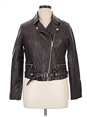 CoffeeShop Faux Leather Jacket (view 1)