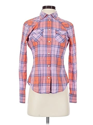American Eagle Outfitters Long Sleeve Button-Down Shirt (view 1)