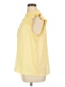 Ann Taylor Yellow Sleeveless Blouse Size XL - photo 5