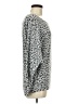 Korye Silver Long Sleeve Blouse Size M - photo 4