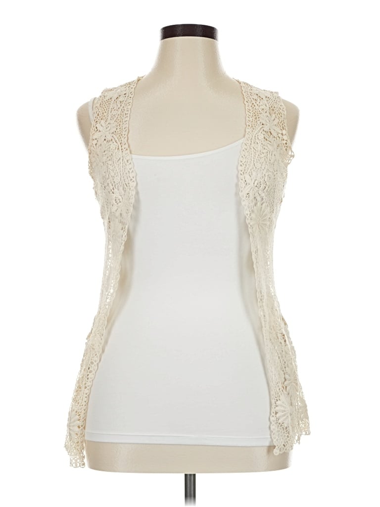 Pre-owned Fever Cardigan Sweater In Ivory