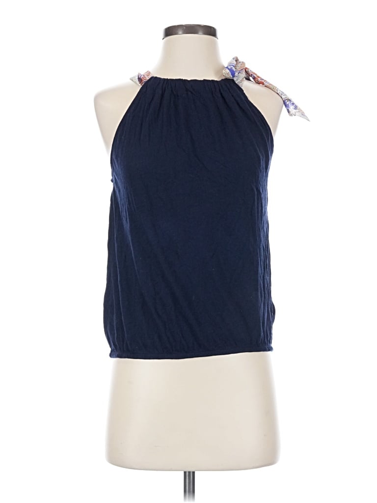 Pre-owned Deletta Sleeveless Blouse In Blue
