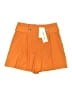 Veronica Beard Solid Orange Shorts Size 2 - photo 1