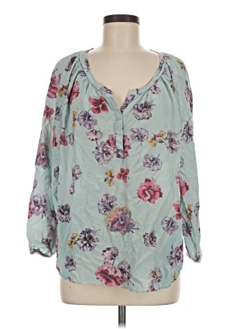 Rebecca Taylor 3/4 Sleeve Silk Top (view 1)
