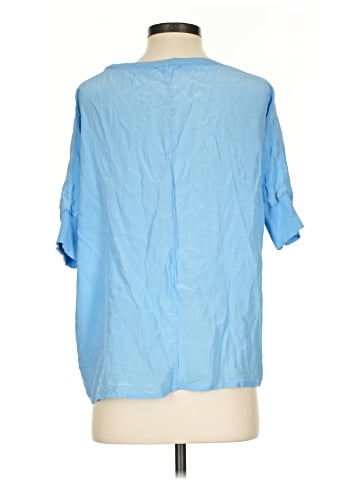 Falconeri Short Sleeve Silk Top (view 2)