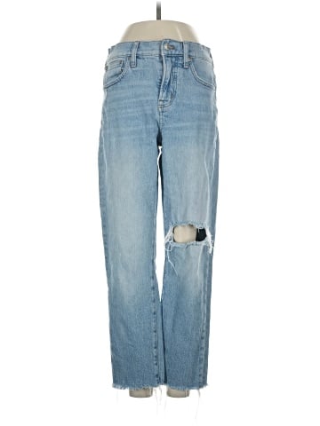 Madewell The Petite Perfect Vintage Jean in Coney Wash: Destroyed Edition (view 1)