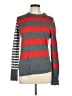 Jason Wu Stripes Gray Pullover Sweater Size L - photo 1