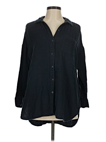 Purejill Long Sleeve Button-Down Shirt (view 1)