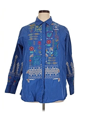 Johnny Was Long Sleeve Button-Down Shirt (view 1)