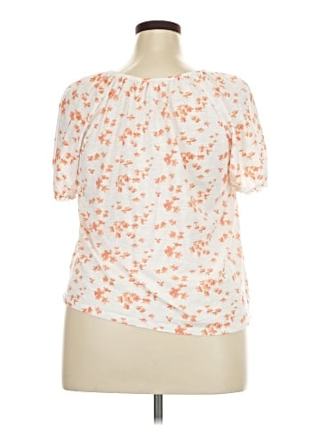 LC Lauren Conrad Short Sleeve Blouse (view 2)