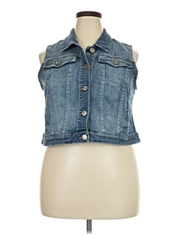 Lane Bryant Denim Vest (view 1)