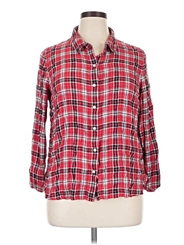 Tommy Hilfiger 3/4 Sleeve Button-Down Shirt (view 1)