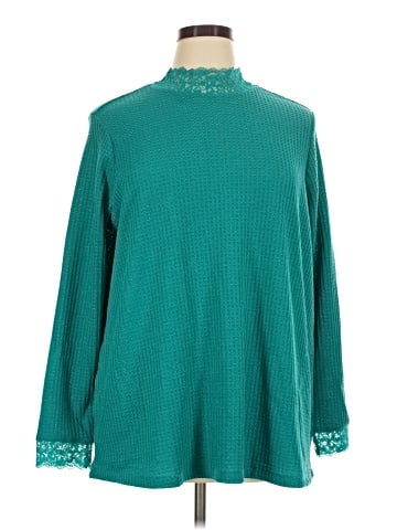 LOGO by Lori Goldstein Long Sleeve Blouse (view 1)