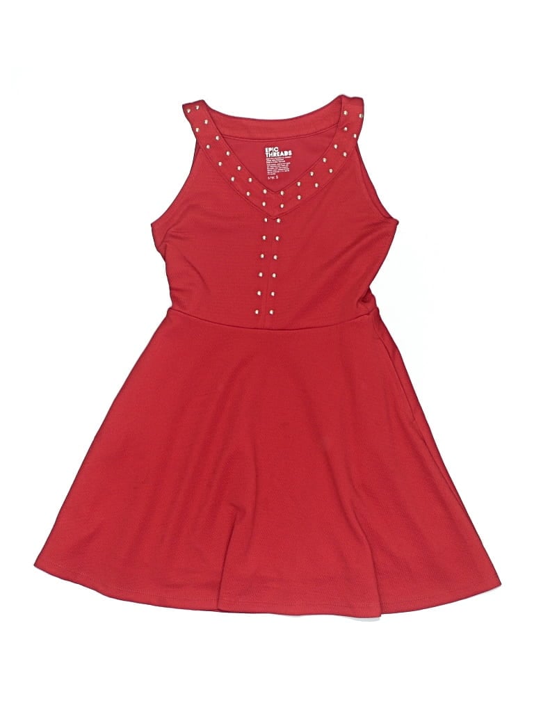 Pre-owned Epic Threads Kids' Dress In Red