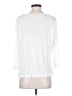 St. John 100% Lyocell White 3/4 Sleeve Top Size S - photo 2
