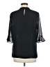 DKNY 100% Polyester Black 3/4 Sleeve Blouse Size M - photo 2