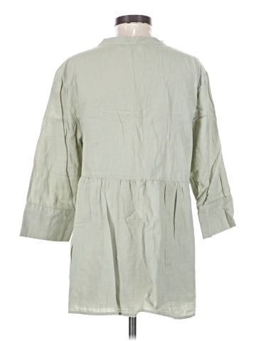 Zara 3/4 Sleeve Button-Down Shirt (view 2)